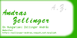 andras zellinger business card